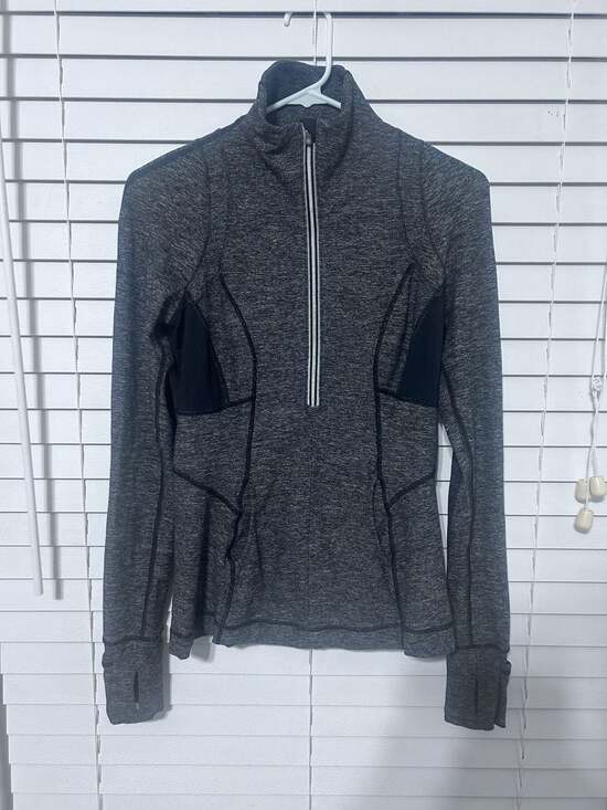 Lululemon Tops - Lululemon Heathered Grey Half-Zip Athletic Pullover